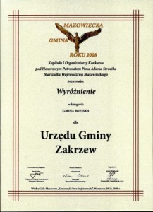 Mazowiecka Gmina Roku 2008