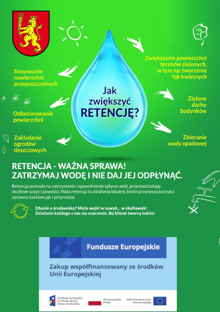 Ulotka programu Dbanie o środowisko w zakresie wiedzy o zmianie klimatu i ochrony zasobów wodnych