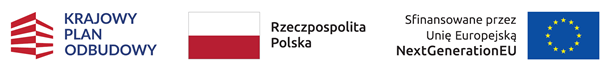 Logo: Krajowy Plan Odbudowy, Flaga Rzeczpospolitej Polski, Symbol Unii Europejskiej